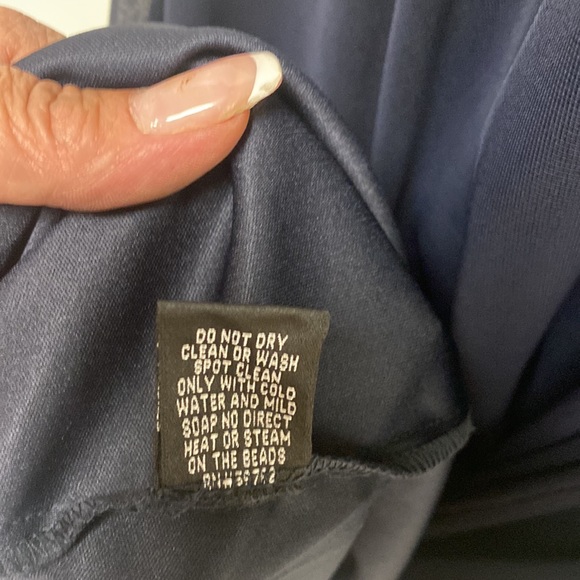 Adrianna Papell empire waist top jewels long gown - Picture 7 of 12